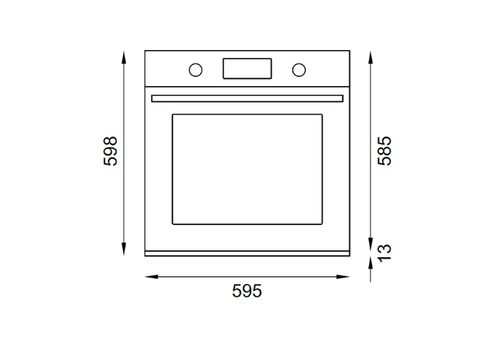 60 cm Electric Pyro Built-in Oven, TFT display, total steam | Bertazzoni